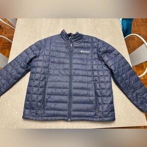 Columbia Men's Dark Blue Puffer Down Jacket